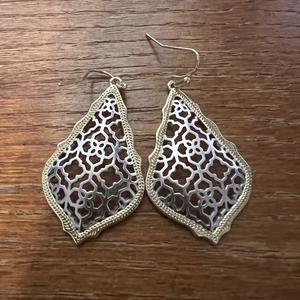 KENDRA SCOTT silver Alex earrings